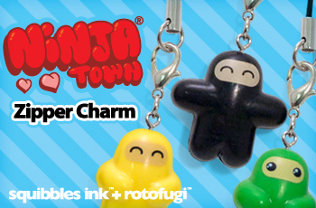 Zipper charms